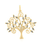 9K SI1 (G) Diamond Gold Pendant (Annette)