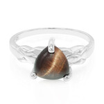 Anello in argento con Occhio di Tigre Rosso