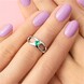Russischer Smaragd-Silberring