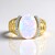 Anillo en plata con Ópalo de Welo (Ornaments by de Melo)