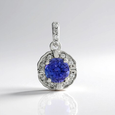 Ciondolo in argento con Tanzanite