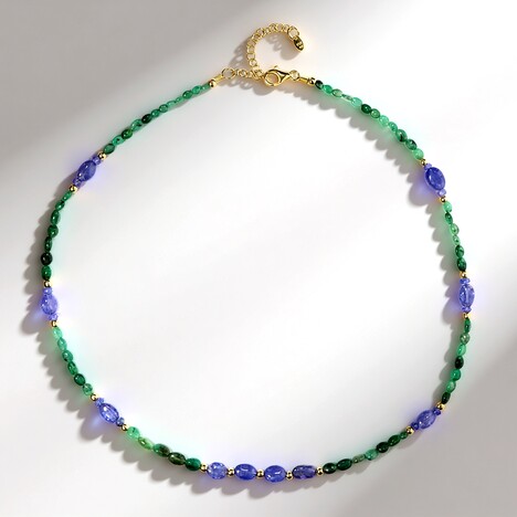 Collana in argento con Tanzanite