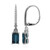 Boucles d'oreilles en or et Indicolite (CIRARI)