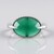 Anello in argento con Onice Verde