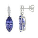 Pendientes en oro con Tanzanita AAA (CIRARI)