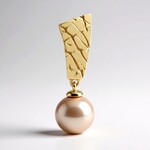 Ciondolo in argento con Perla Ming Porpora (TPC)