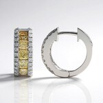 Orecchini in oro con Diamante Giallo SI2 (CIRARI)