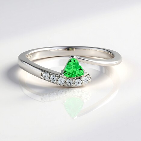 Anello in argento con Lemshuku Tsavorite