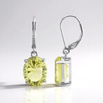 Orecchini in argento con Citrino Limone