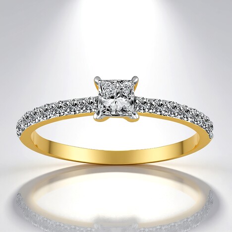 Bague en or et Diamant VVS1 (G) (Annette)