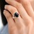 Bague en argent et Onyx noir