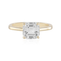 White Topaz Silver Ring