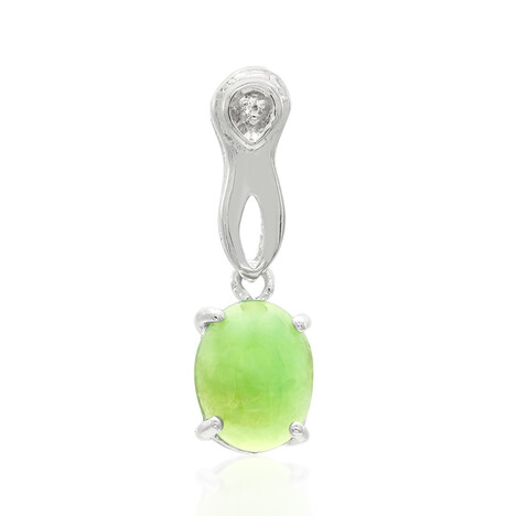 Ciondolo in argento con Crisoprasio Imperiale