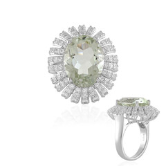 Anello in argento con Ametista Verde