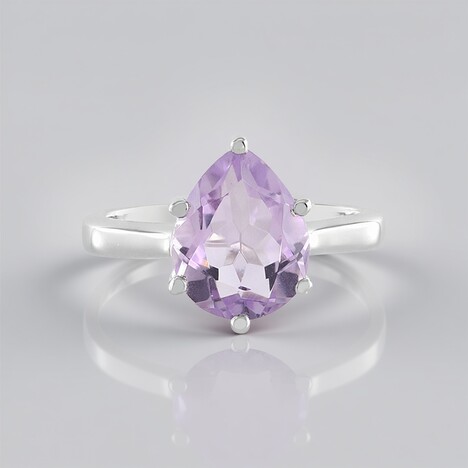 Anello in argento con Ametista Rose de France