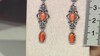 Pendientes en plata con Ostra espinosa naranja (Desert Chic)