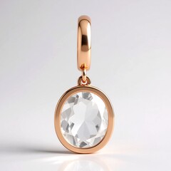 Ciondolo in argento con Quarzo Bianco (TPC)