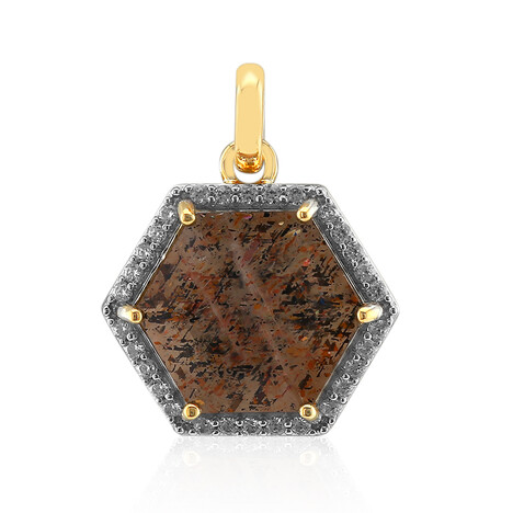 Ciondolo in oro con Pietra del Sole Australiana