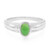 Zilveren ring met een keizerlijk chrysopraas