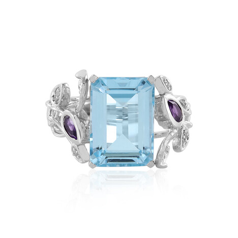 Sky Blue Topaz Silver Ring
