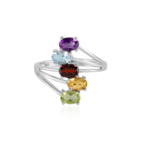 Bague en argent et Améthyste de Zambie