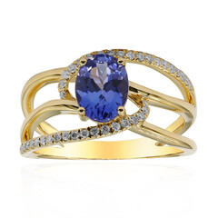 AAA-Tansanit-Goldring (CIRARI)