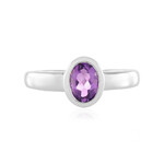 Anillo en plata con Amatista de Uruguay