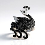 Anello in argento con Spinello Nero