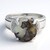 Bague en argent et Quartz Dinosaure