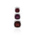 Mozambique Garnet Silver Pendant (MONOSONO COLLECTION)