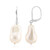 White Freshwater Pearl Silver Earrings (TPC)