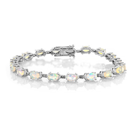 Brazalete en plata con Ópalo de Welo