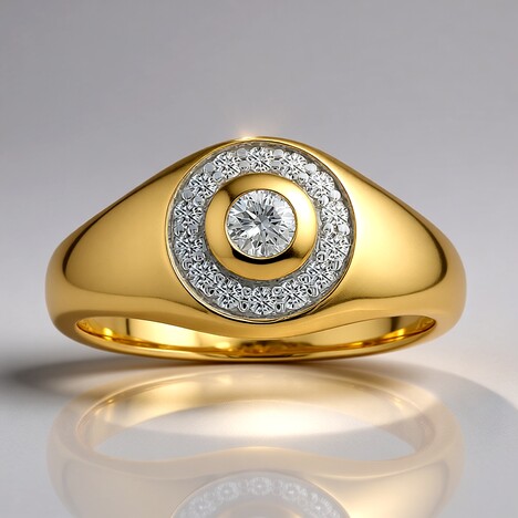 Anello in oro con Diamante SI1 (G) (Annette)