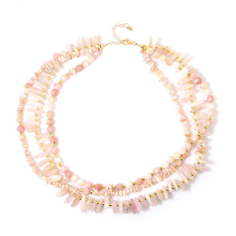 Collana in argento con Opale Rosa (Riya)