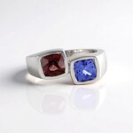 Anello in argento con Zircone Rosa