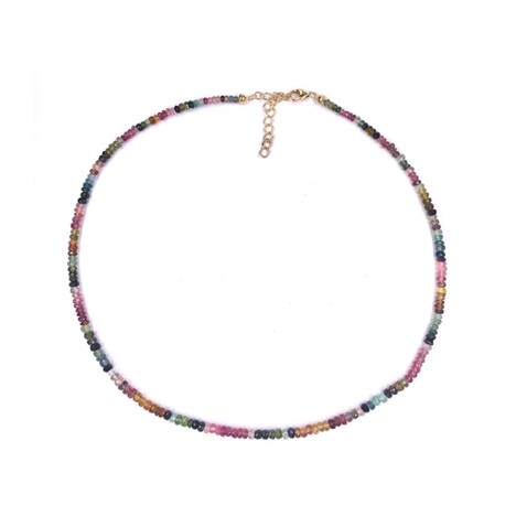 Brazilian Tourmaline Silver Necklace