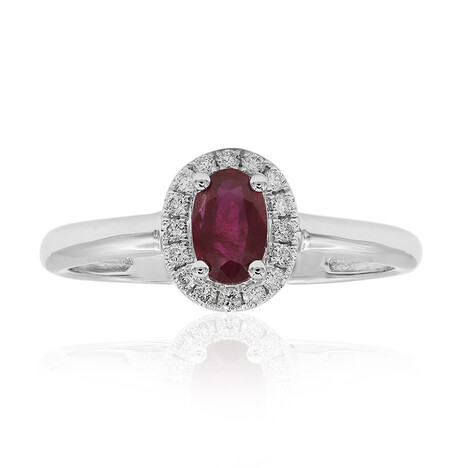 Anillo en oro con Rubí de Mozambique AAA