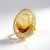 Anello in argento con Ambra Sunrise Baltica (dagen)