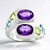 Anello in argento con Ametista (de Melo Essence)