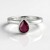 Anello in argento con Rubino del Madagascar