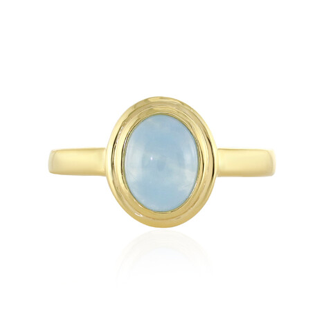 Bague en argent et Aigue-marine