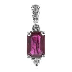 Colgante en oro con Rubí de Mozambique AAA