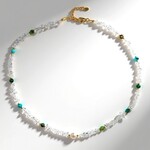 Collana in argento con Quarzo Bianco (Riya)
