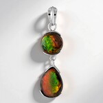 Ammolite Silver Pendant
