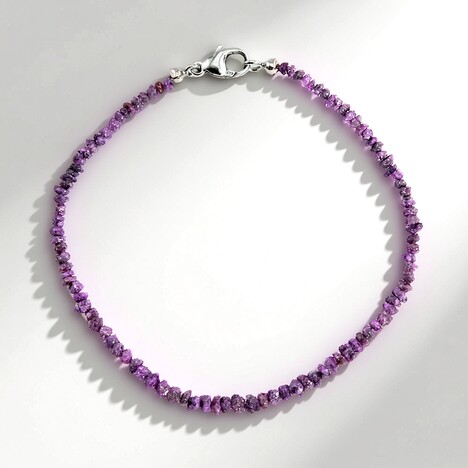 Bracciale in argento con Diamante Porpora (CUSTODANA)