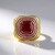 Bague en or et Rubis de Madagascar (de Melo)