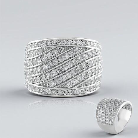 Anello in argento con Zircone