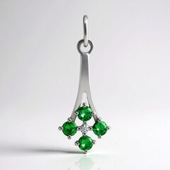 Ciondolo in argento con Tsavorite AAA del Kenia