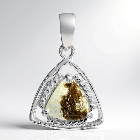 Ciondolo in argento con Magnesite