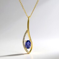 Collana in oro con Tanzanite AAA (CIRARI)